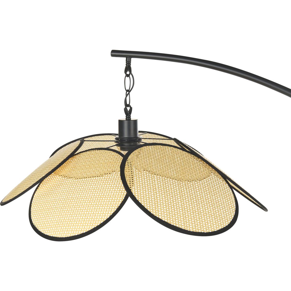 STEHLAMPE Merrica 60/120/170 cm - Schwarz, Metall (60/120/170cm) - Beliani