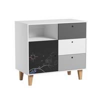 KINDERKOMMODE Schwarz - Schwarz, Holzwerkstoff (103.5/96.5/55cm) - Petits-meubles