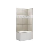 GARDEROBEN-SET Orion I - Beige/Weiß, Holzwerkstoff/Kunststoff (84/186/46cm) - MIRJAN24