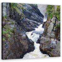 WANDBILD, Landschaften - Grau 40x40cm - Grau, Textil (40/40cm) - Feeby