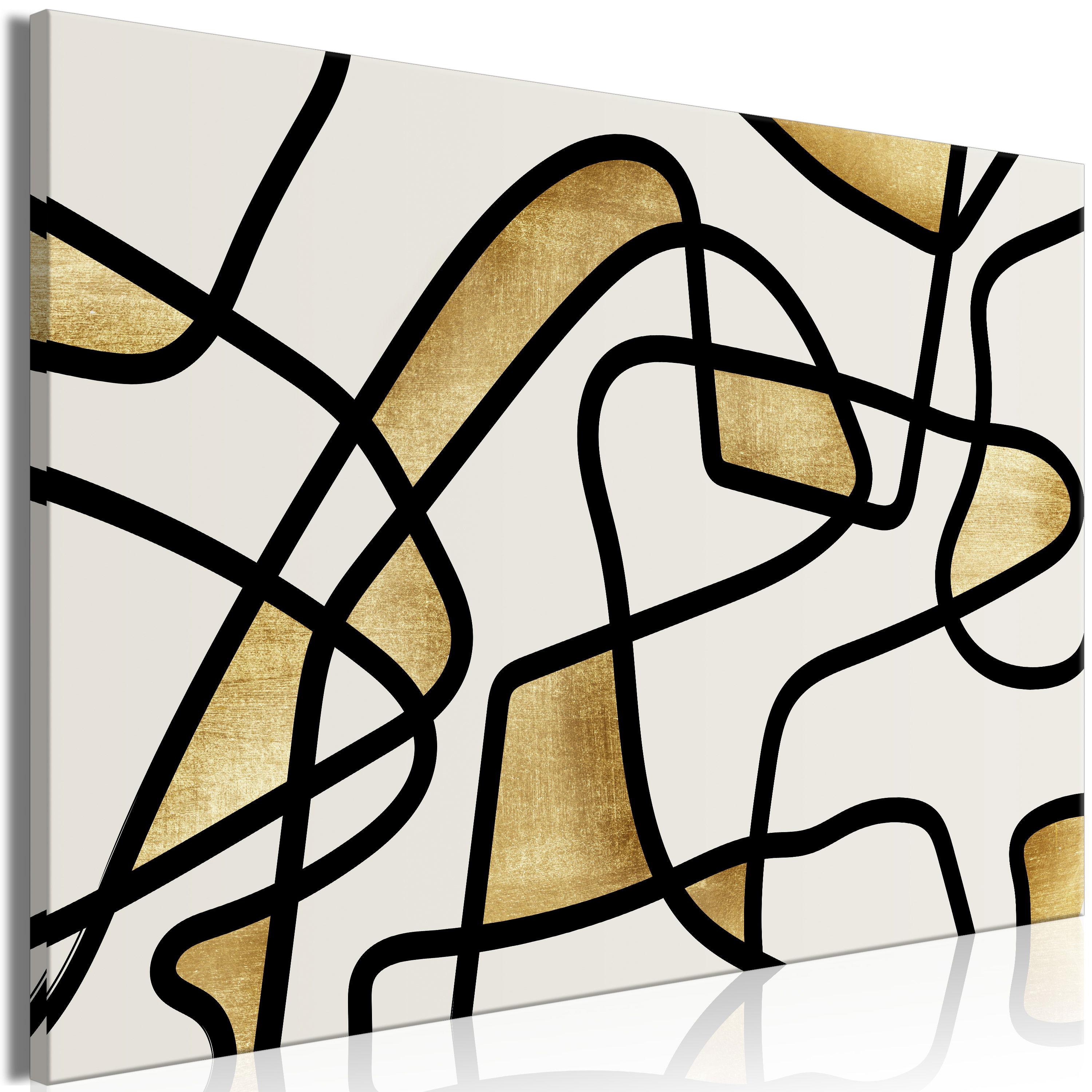KUNSTDRUCK Grau 120/80 cm - Schwarz/Grau, Textil (120/80cm) - KUNSTLOFT