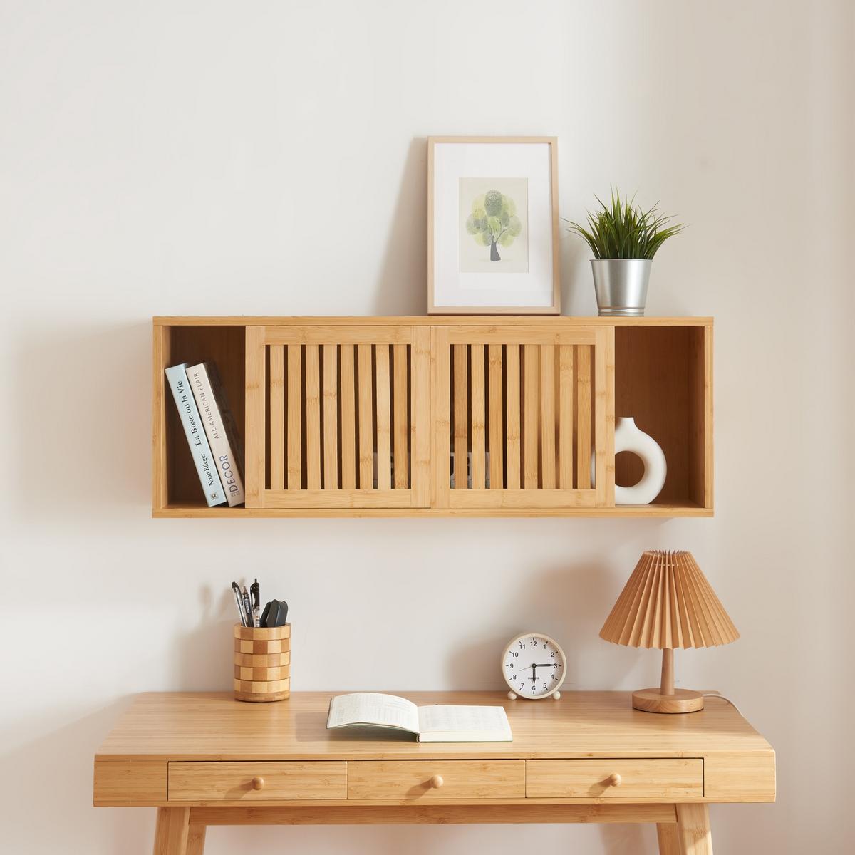 WANDREGAL Grums - Naturfarben, Naturmaterialen (20/33/92.5cm) - [en.casa]