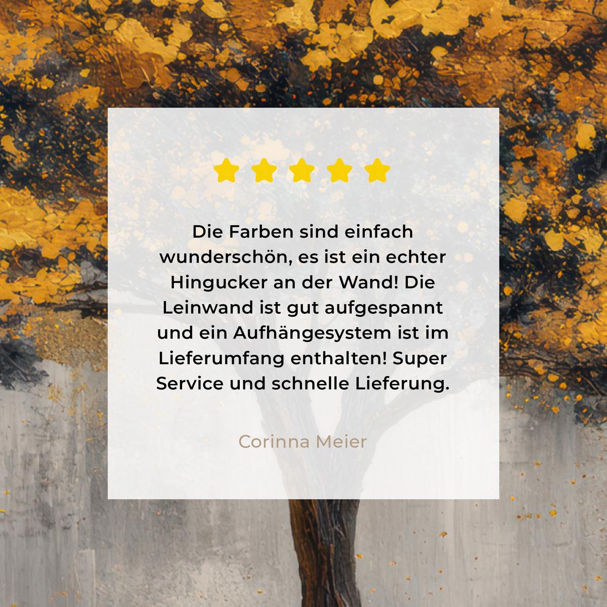 LEINWANDBILD Baum - Blätter - Gold - Abstrakt Deko Wohnzimmer 20x20 cm - Grau, Textil (20/20cm) - MuchoWow
