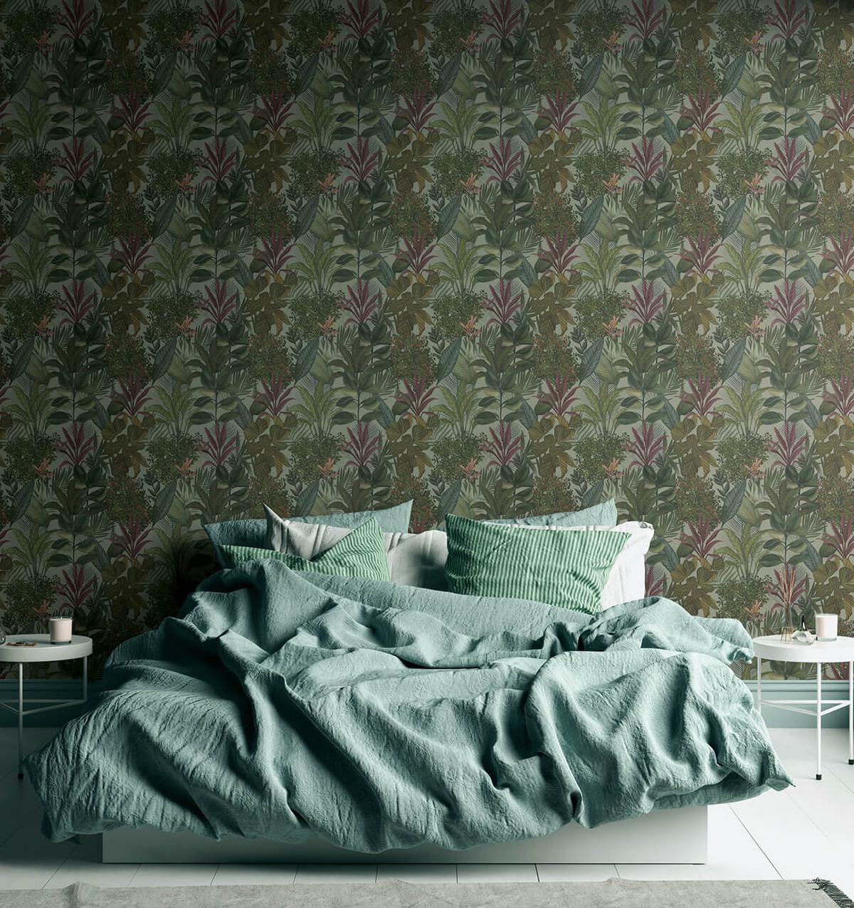 VLIESTAPETE Grün 53/1005 cm - Grün, Textil (53/1cm) - KUNSTLOFT