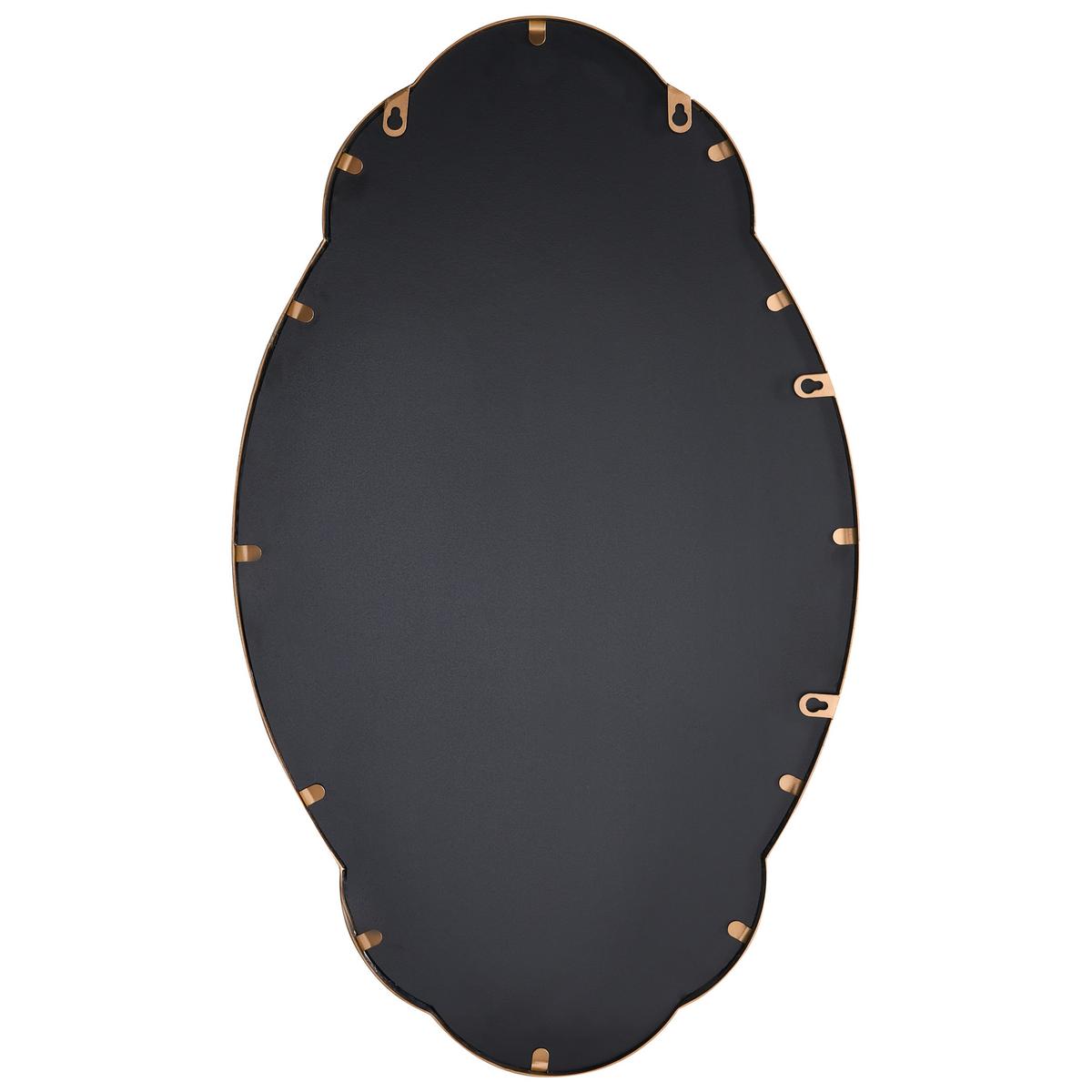 WANDSPIEGEL 49/84 cm Gold Epannes - Goldfarben, Metall (49/84/3cm) - Beliani