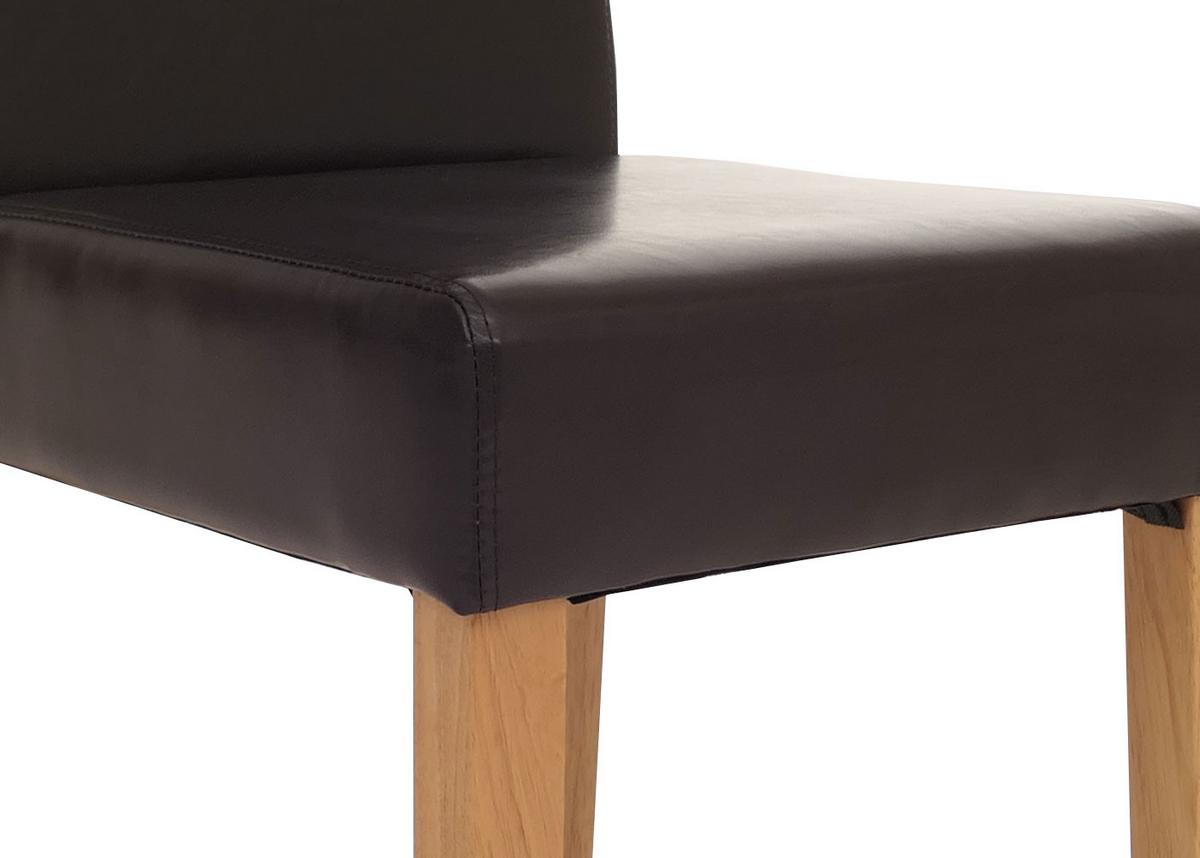 ESSZIMMERSTUHL Braun, Braun - Braun, Leder (43/90/56cm) - MCW