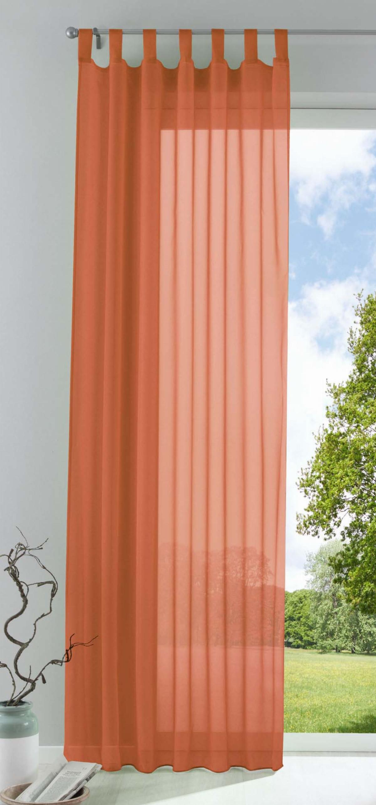 SCHLAUFENSCHAL PULA HxB 245x140 cm Terrakotta - Terracotta, Textil (140/245cm) - Gardinenbox