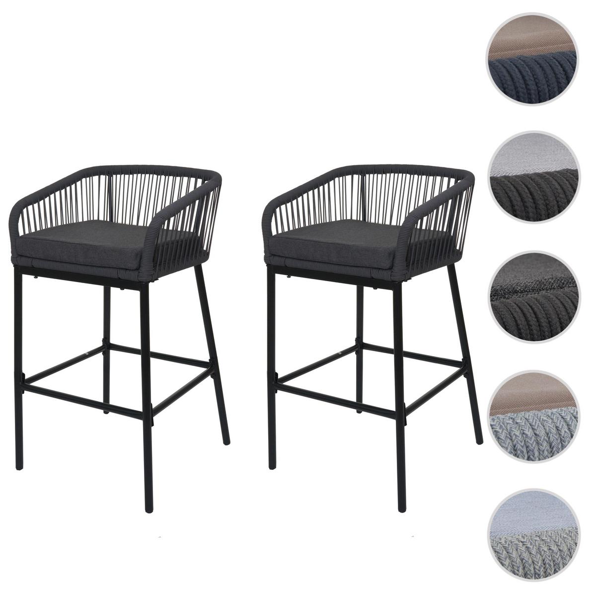 BARHOCKER Anthrazit, Grau - Anthrazit/Grau, Metall (51/92/53cm) - MCW
