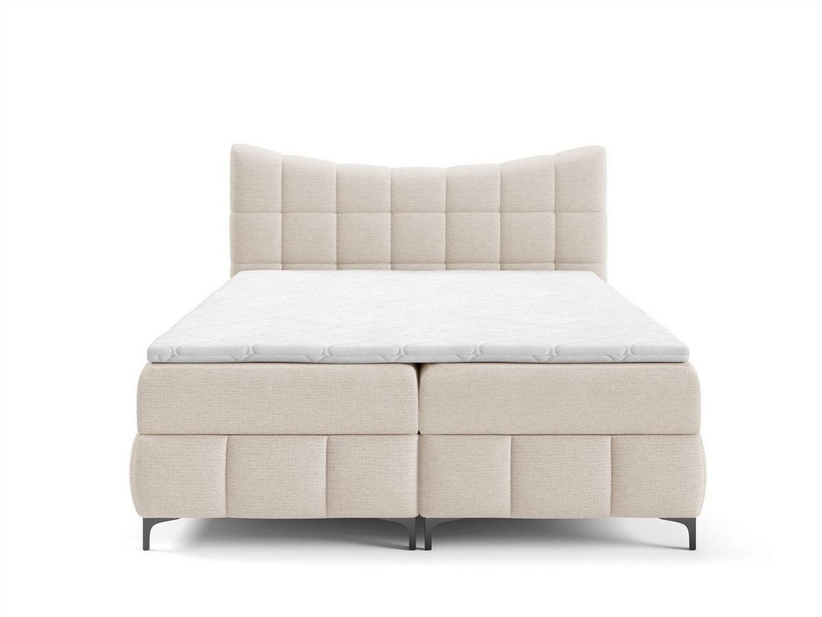 BOXBETT Charles In Aragon - Creme, Holzwerkstoff/Textil (140/200cm) - Fun Möbel