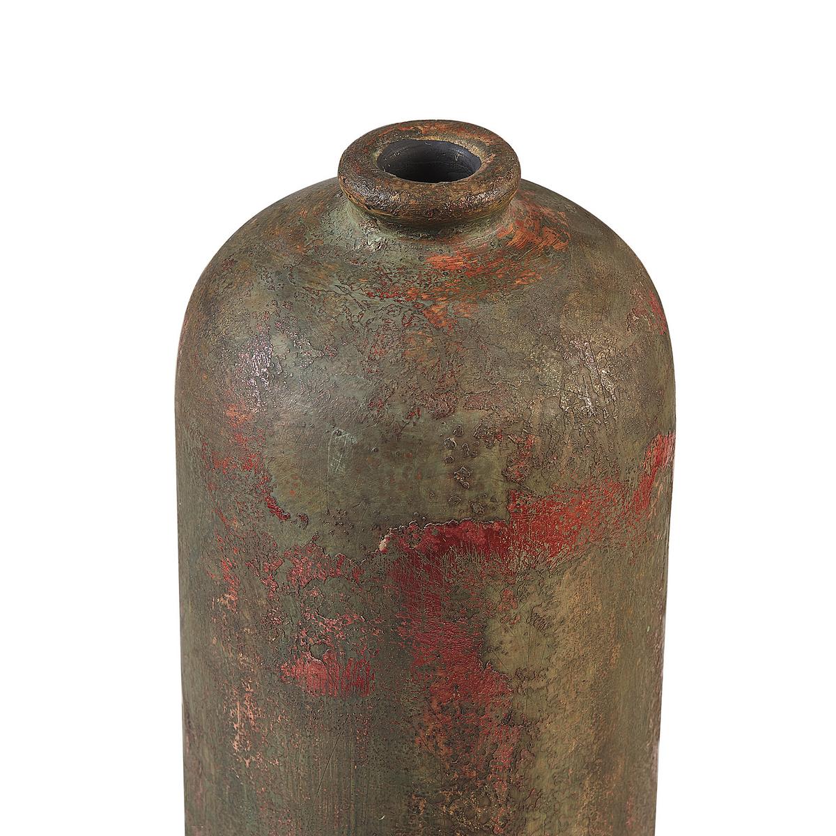 DEKOVASE Terrakotta kupfer Ubeda - Kupferfarben, Stein (41cm) - Beliani