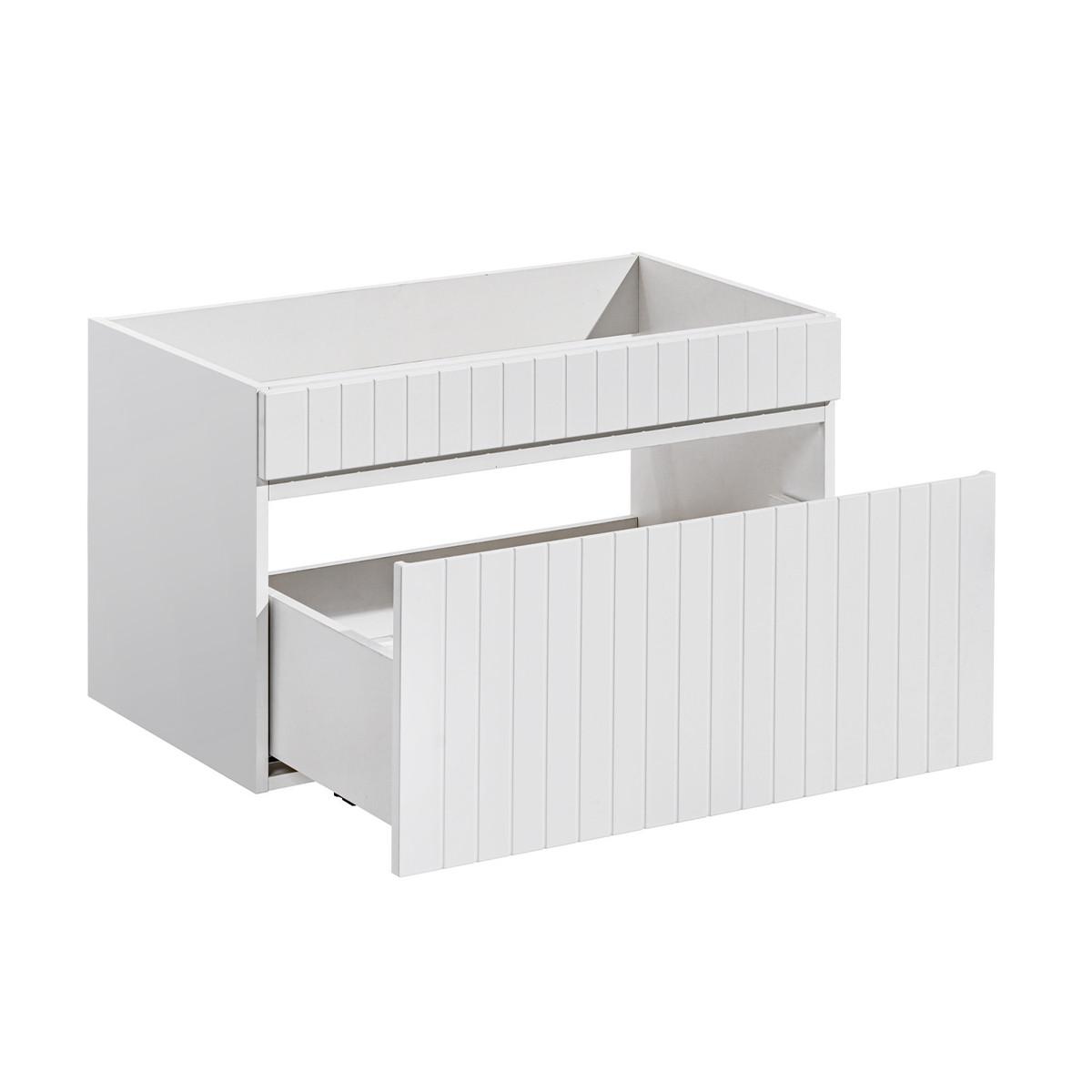 WASCHTISCHUNTERSCHRANK 80cm Zelie Weiß - Weiß, Holzwerkstoff (80/46/45cm) - Petits-meubles