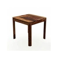 ESSTISCH CHARENTE, Dunkles Massivholz, handgefertigt, 80 x 80 x 76 cm - Braun, Holz (80/80/76cm) - KADIMA DESIGN