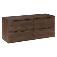 WASCHTISCHUNTERSCHRANK 120cm Elias Dunkles Holz - Braun, Holzwerkstoff (120/52.2/46cm) - Petits-meubles