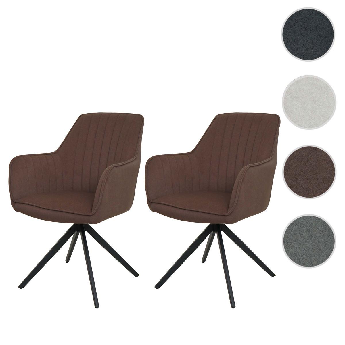 ESSZIMMERSTUHL Braun 2er-Set - Braun, Textil (58/87/55cm) - MCW