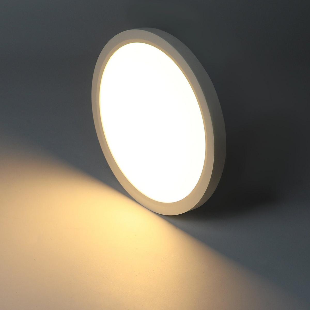 LED-DECKENLEUCHTE Diana 30 cm - Weiß, Kunststoff (30/30/2.5cm) - Nettlife