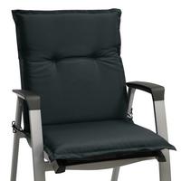 NIEDERLEHNERAUFLAGE Flair NL 100/50/8cm Graphitgrau - Graphitfarben, Textil (50/6/100cm) - Beautissu 