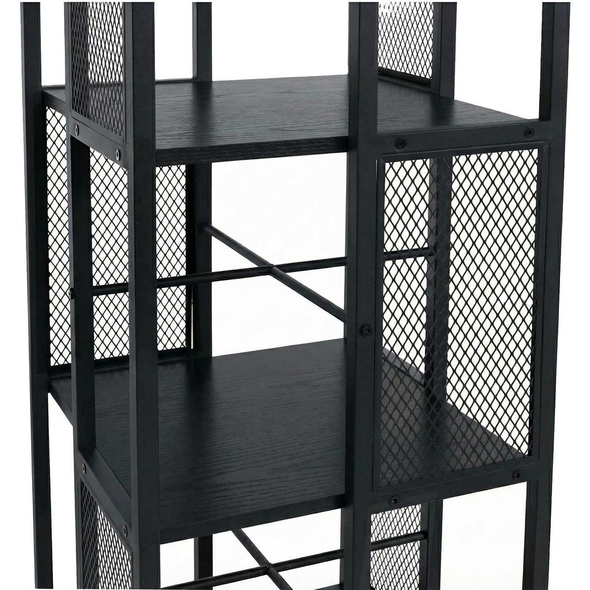 BÜCHERREGAL Schwarz - Schwarz, Holz (40/147/40cm) - MCW