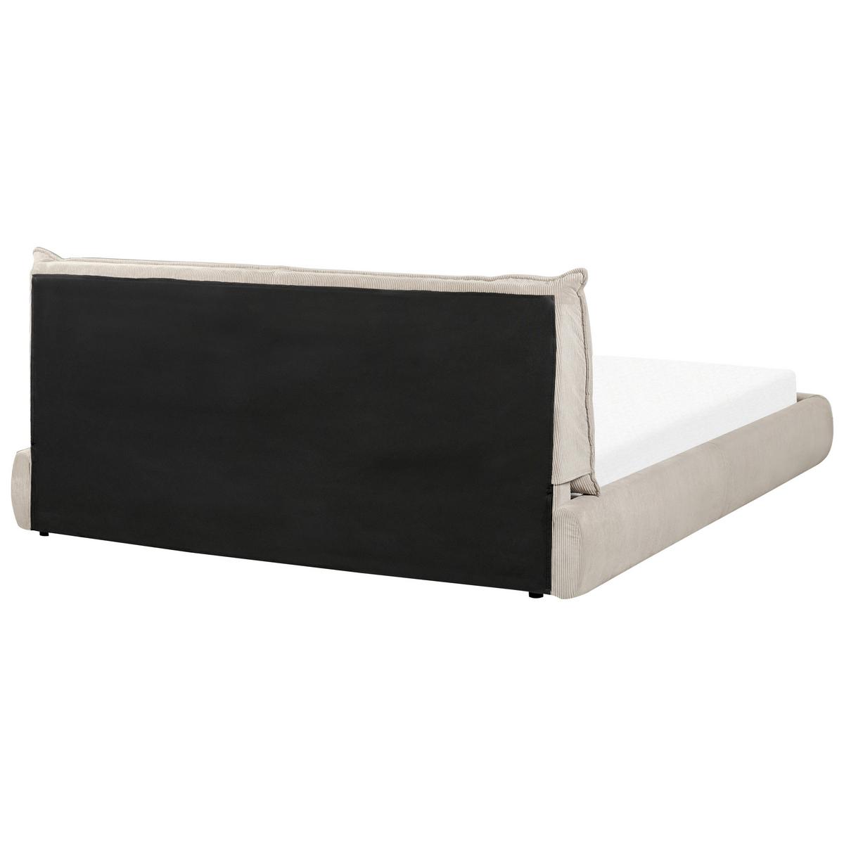 WASSERBETT 180x200 cm Beige Vinay - Taupe, Textil (180/200cm) - Beliani
