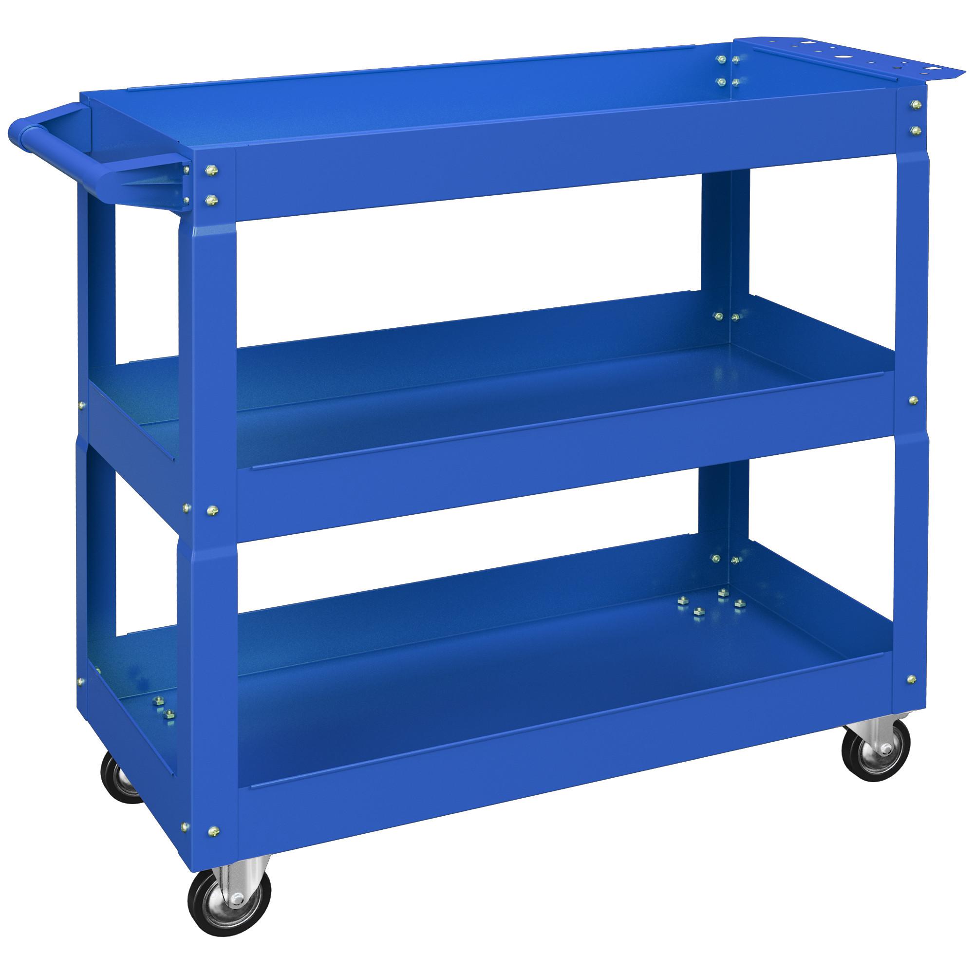 WERKSTATTWAGEN Stahl Blau - Blau, Metall (35.3/76/83cm) - DURHAND