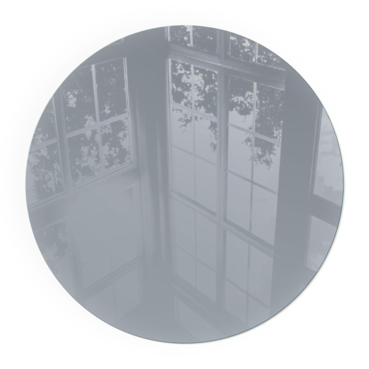 GLASPLATTE für Kamin Ø 70 cm - Grau, Glas (70/70/0.4cm) - TULUP