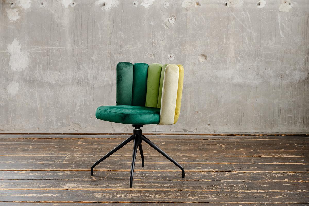 ESSZIMMERSTUHL JADA Grün Velvet Drehbar (360°) (1er-Set) - Grün, Kunststoff/Textil (58/79/55cm) - KAWOLA
