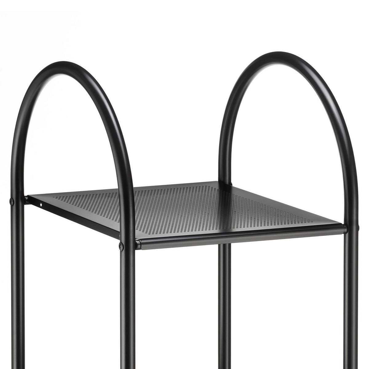 BADREGAL SECA schwarz - Schwarz, Metall (37/34/114cm) - CARO-Möbel
