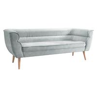 SOFA Bal 3 - Hellgrau/Naturfarben, Holz/Textil (182/75/74cm) - MIRJAN24