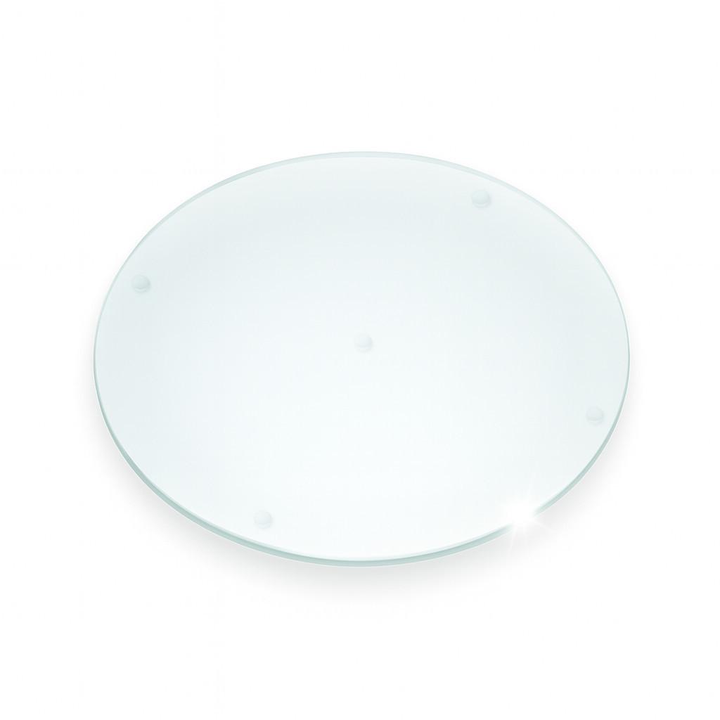 SCHNEIDEBRETT 40cm Transparent - Transparent, Glas (40/40/0.4cm) - Wallfluent
