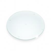 GLASPLATTE fi30cm Transparent - Transparent, Glas (30/30/0.4cm) - Wallfluent
