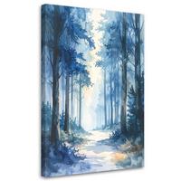 LEINWANDBILD Natur und Botanik 40x60cm - Blau, Textil (40/60cm) - Feeby