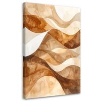 LEINWANDBILD 3D und geometrisch 60x90cm - Beige, Textil (60/90cm) - Feeby