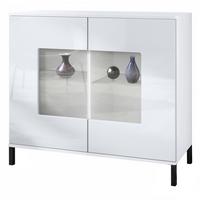 KOMMODE Grömitz Weiß Hochglanz - Weiß Hochglanz, Holzwerkstoff (92.5/83.5/35cm) - Vladon
