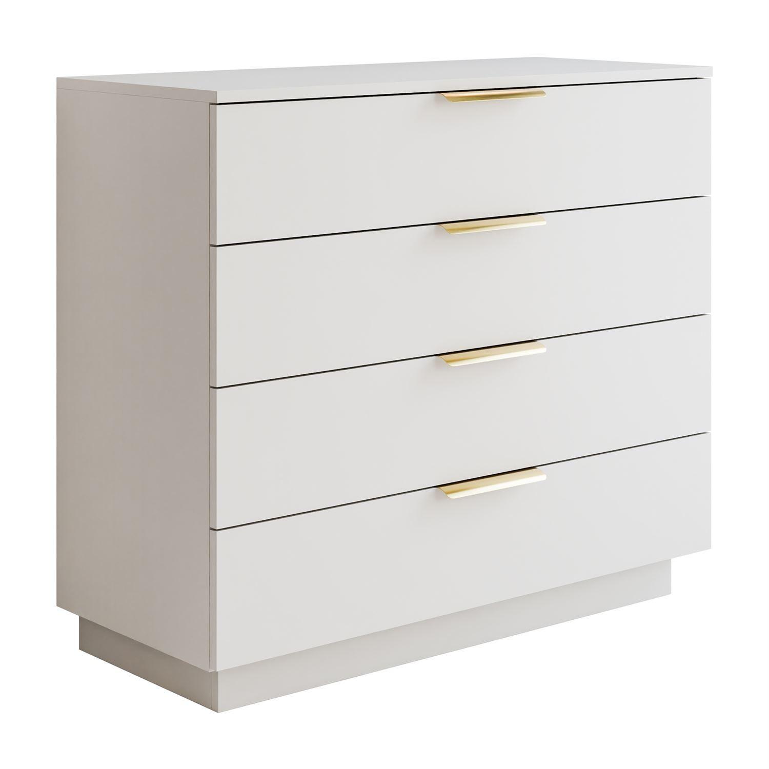 KOMMODE LINA KASCHMIR 95 LED auf hohen Beinen Gold Chrom - Kaschmir, Holzwerkstoff (95/84/40cm) - Lookway