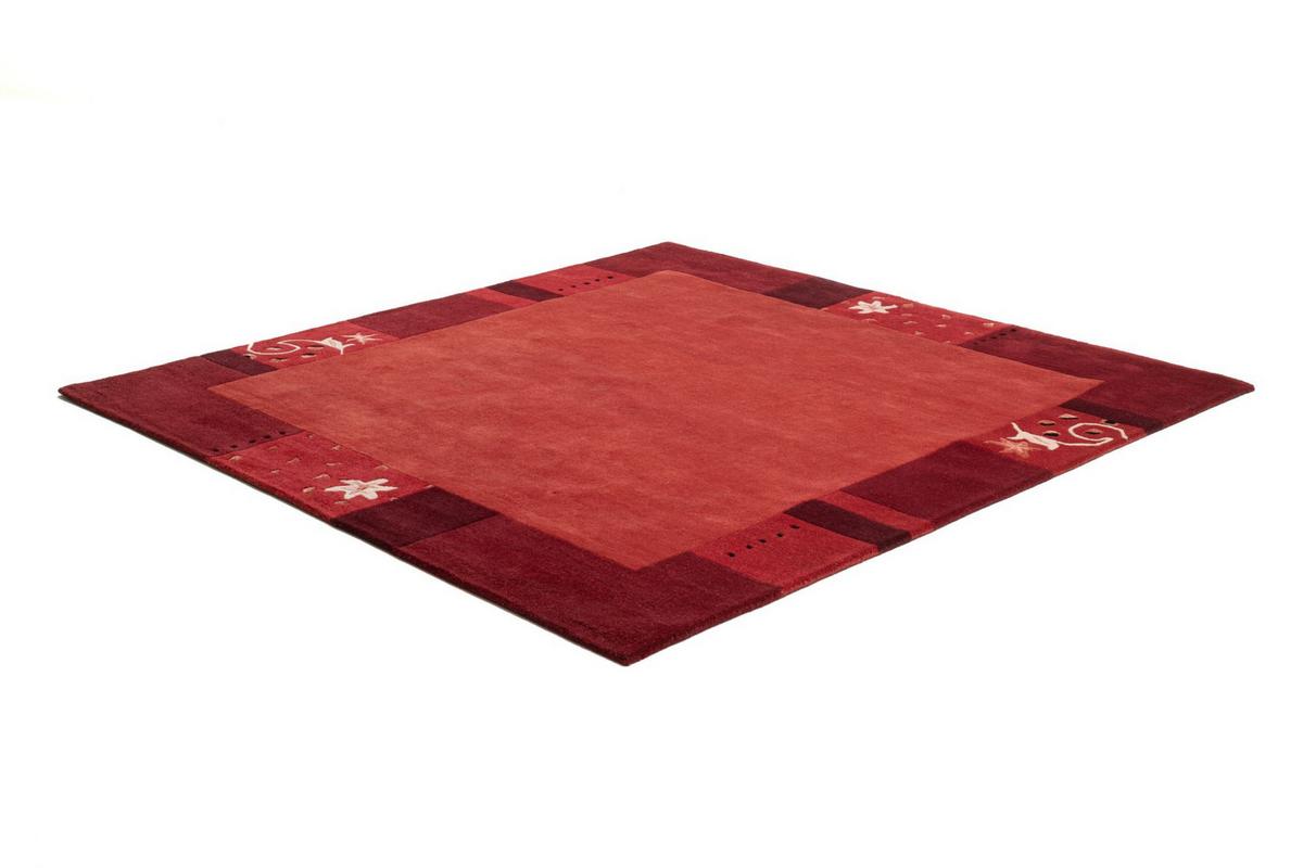 HANDTUFTTEPPICH Royal Ganges 200x200 cm - Rot, Textil (200/200cm) - THEKO