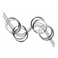 WANDDEKO Silber 115/67 cm - Silberfarben, Metall (3.5/67/5cm) - KUNSTLOFT