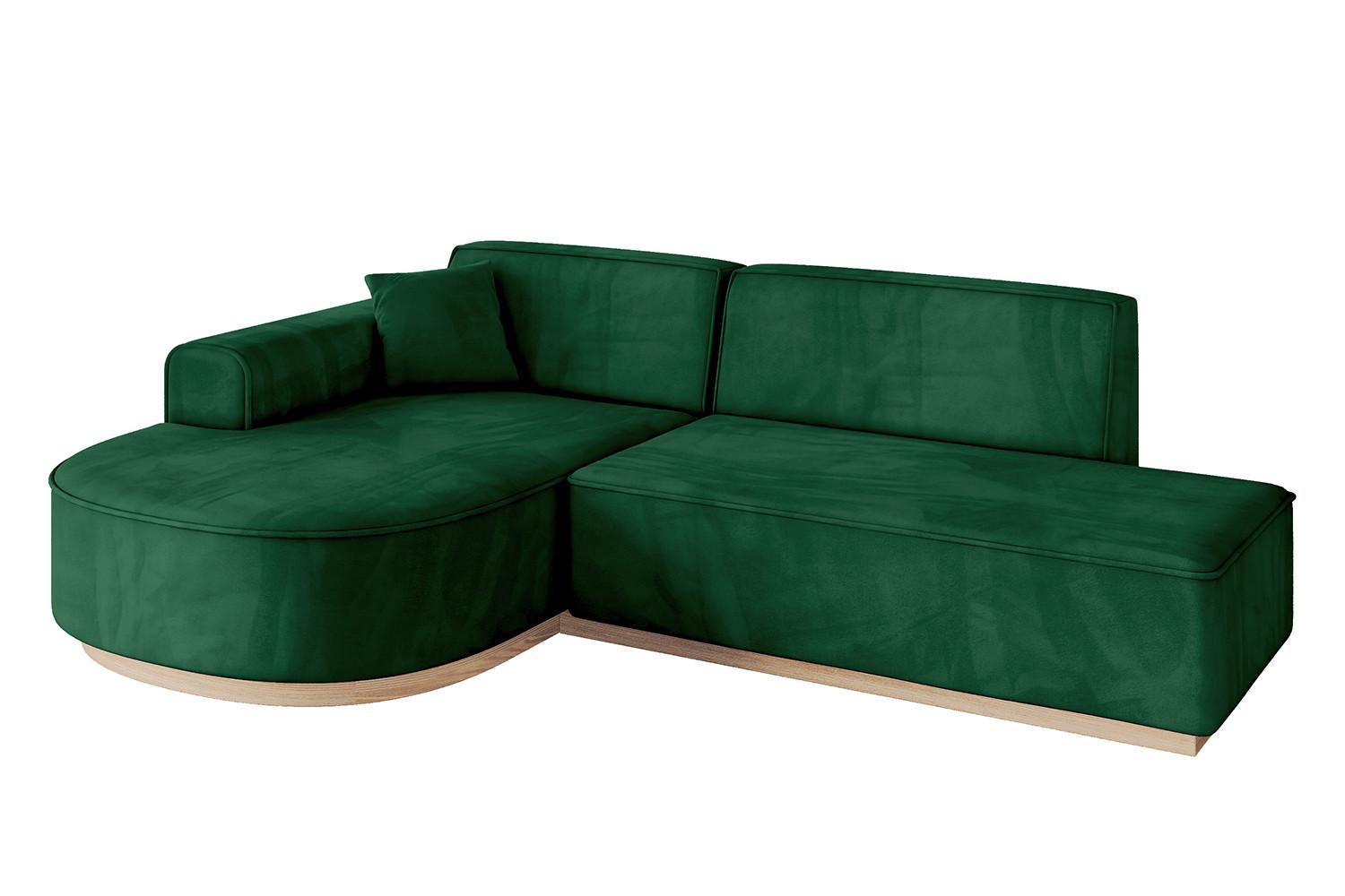 ECKSOFA Ottomane Links ARRIO-L1 - 243x171x83 cm Braun - Braun, Holzwerkstoff/Textil (243/171cm) - ALTDECOR