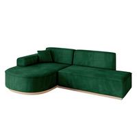 ECKSOFA Ottomane Links ARRIO-L1 - 243x171x83 cm Braun - Braun, Holzwerkstoff/Textil (243/171cm) - ALTDECOR