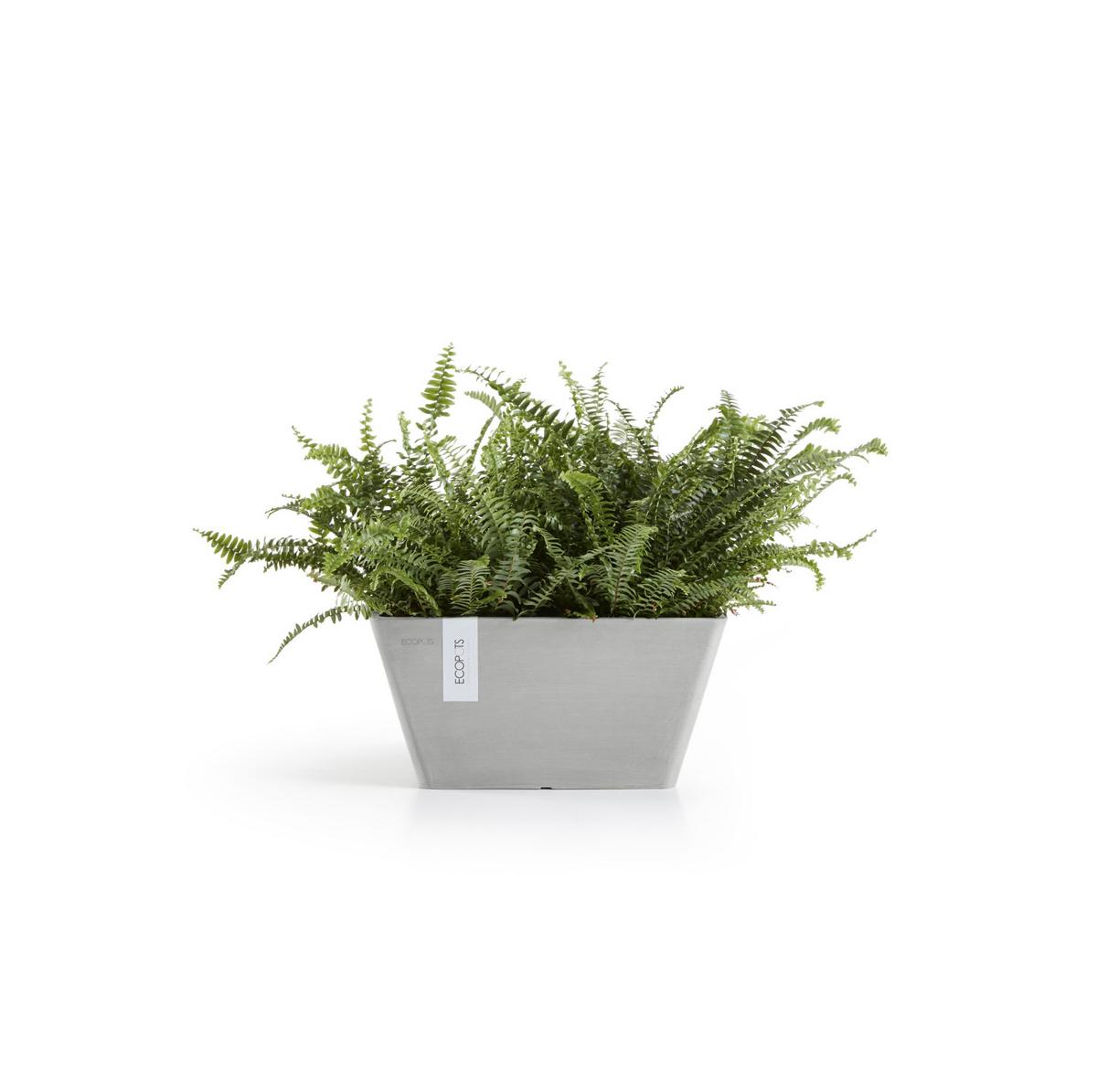 BLUMENTOPF Berlin 41/41/18 cm Hellgrau - Hellgrau, Kunststoff (41/18cm) - Ecopots