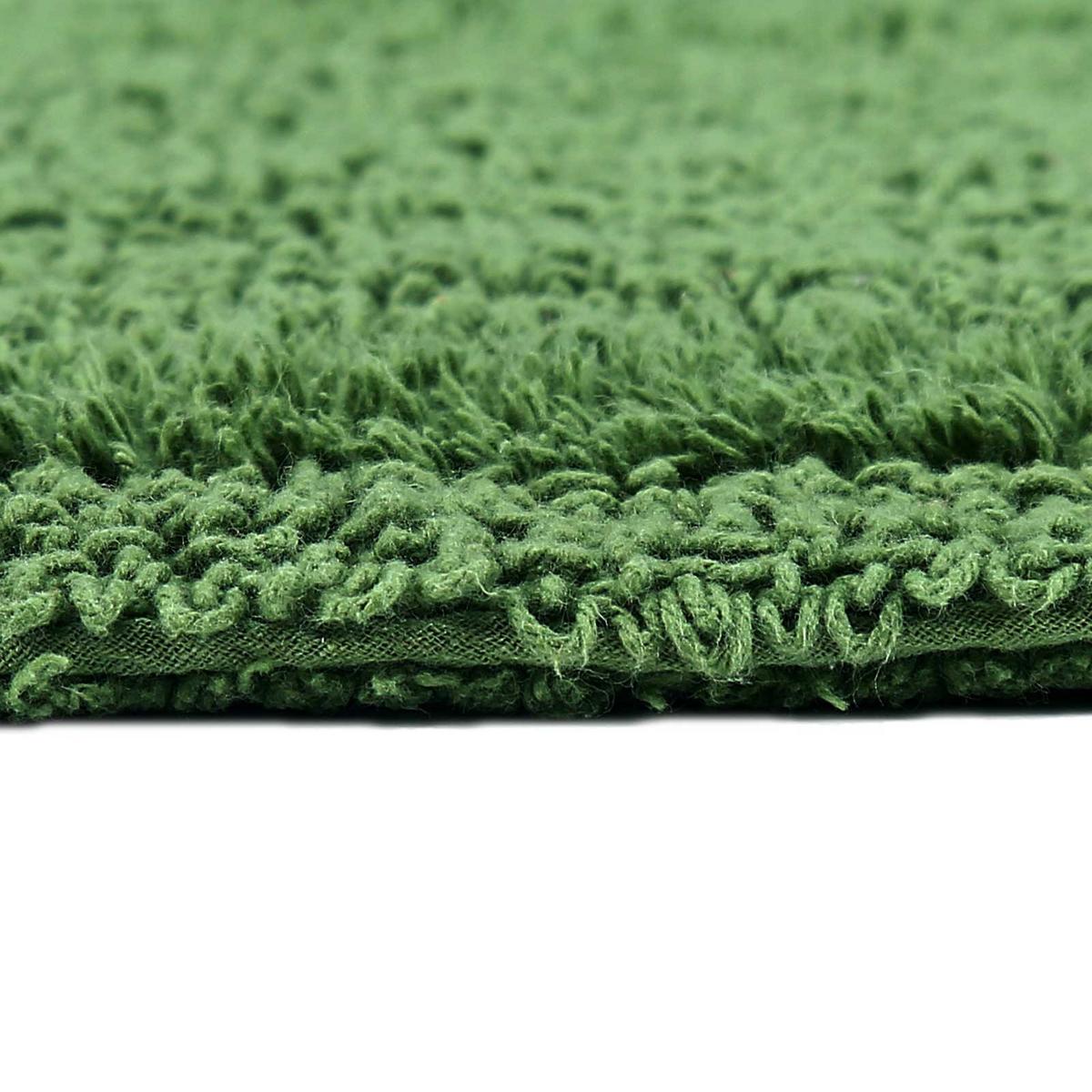 BADEMATTE 40/100 cm, 100% Baumwolle, wendbar - Smaragdgrün, Textil (40/100cm) - Homescapes