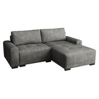 ECKSOFA Milton - Hellgrau/Schwarz, Holz/Textil (237/180cm) - MIRJAN24