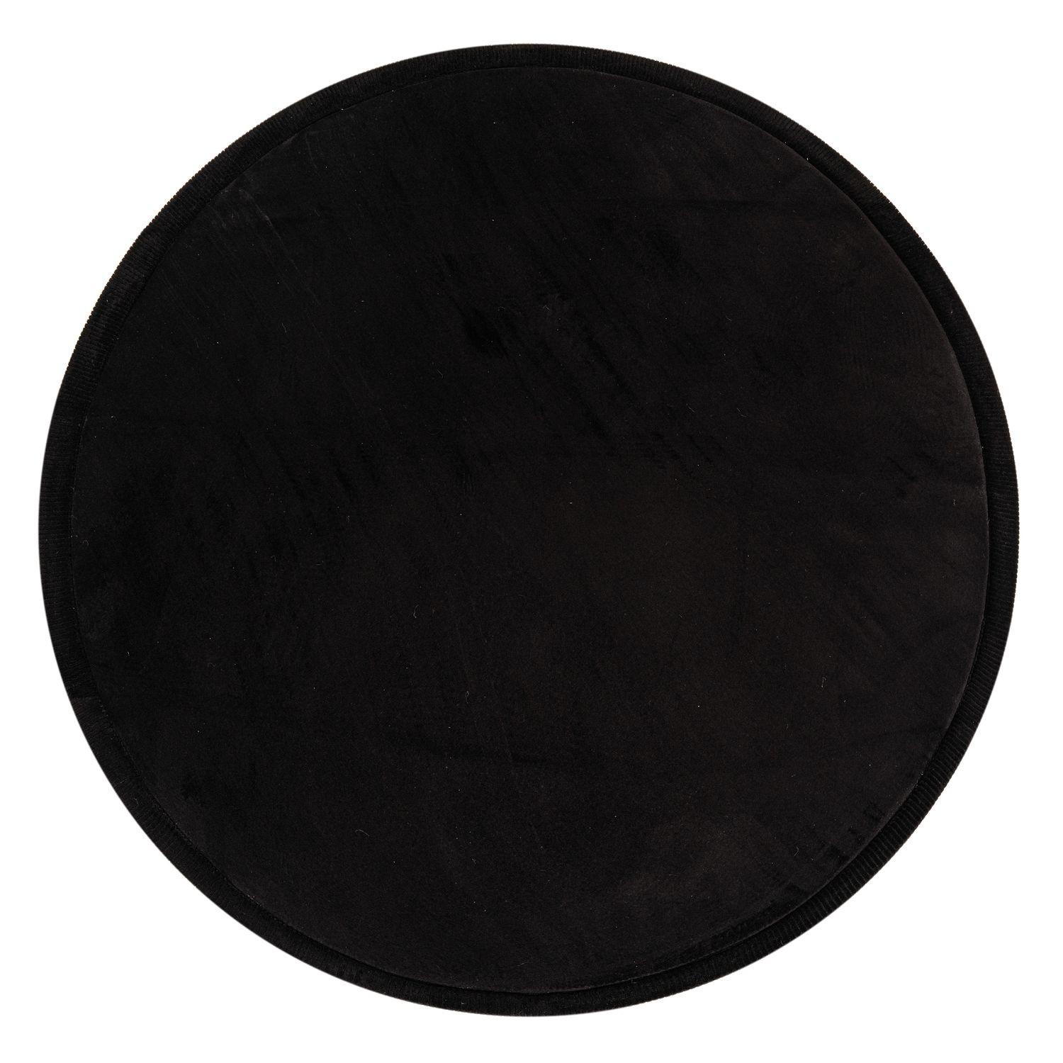 KINDERTEPPICH Schwarz Ø 160 cm - Schwarz, Kunststoff (160/160cm) - TT Home