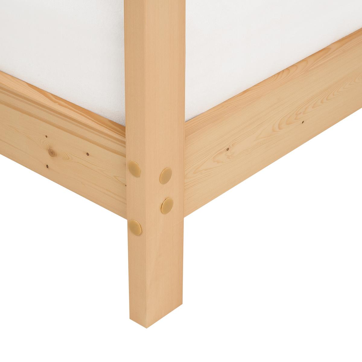KINDER-HAUSBETT Heller Holzfarbton 90-200 cm Orlu - Eschefarben, Holz (90/200cm) - Beliani