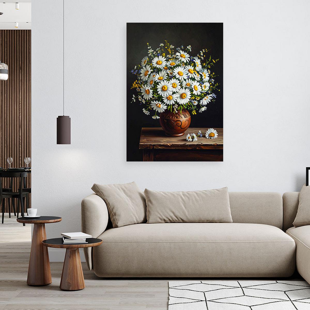 LEINWANDBILD Blumen 20x30cm - Weiß, Textil (20/30cm) - Feeby