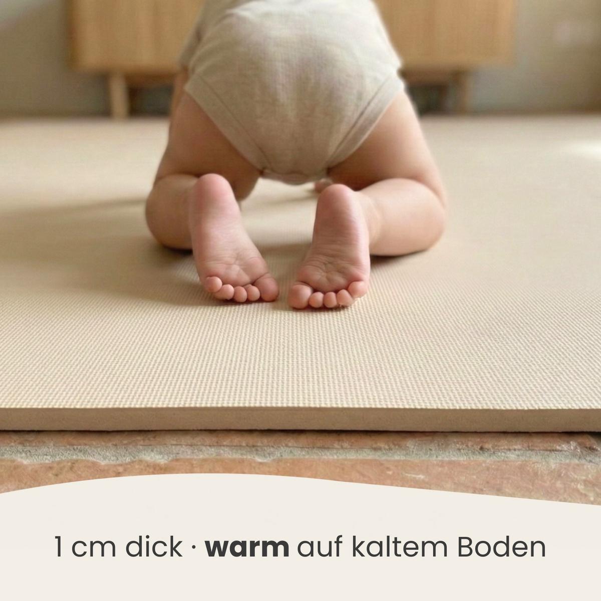 PUZZLEMATTE Uni Beige mit Rand EVA-036 18 Teile - Beige, Kunststoff (30/30cm) - Littletom