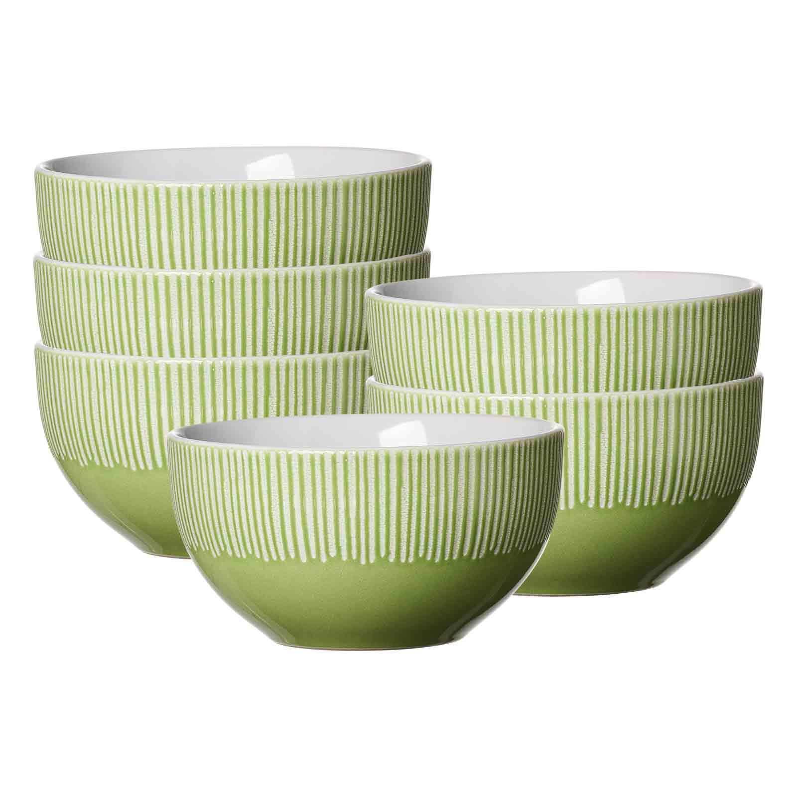 SCHALEN Banda Grün ø 14 cm 6er Set - Grün, Keramik (14cm) - Ritzenhoff Breker