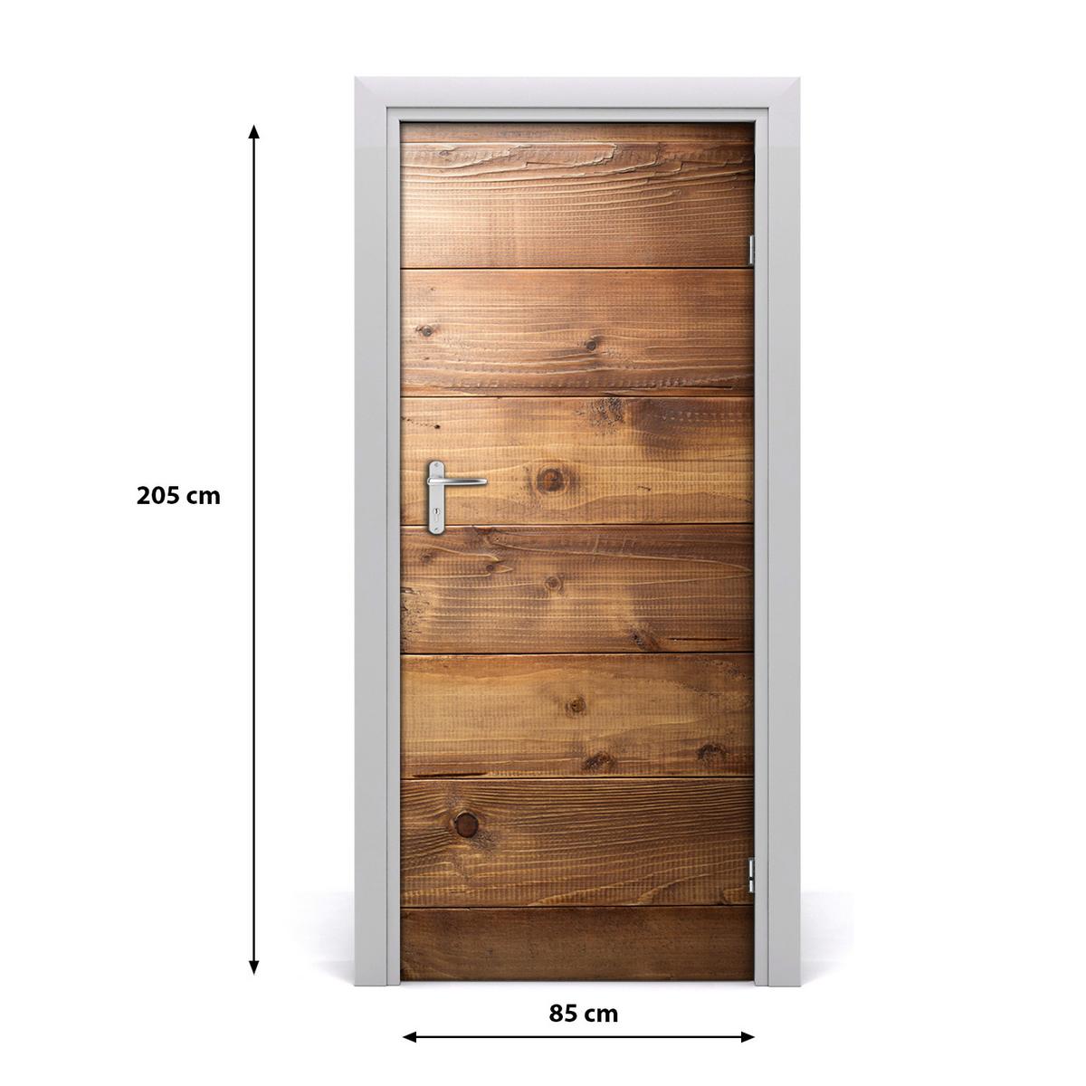TÜRAUFKLEBER 85x205 cm Dekorativ für Türen - Braun, Kunststoff (85/205/0.01cm) - TULUP