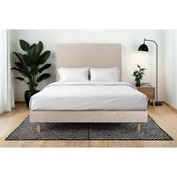 LATTENROST – Stoff – Im Bausatz - 200 x 200 cm - Beige/Braun, Karton/Holz (200/200cm) - Sommeil de Plomb