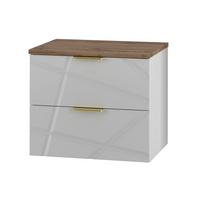 WASCHTISCHUNTERSCHRANK 60.6cm Aurora Weiß - Weiß, Holzwerkstoff (60.6/52.2/46.5cm) - Petits-meubles