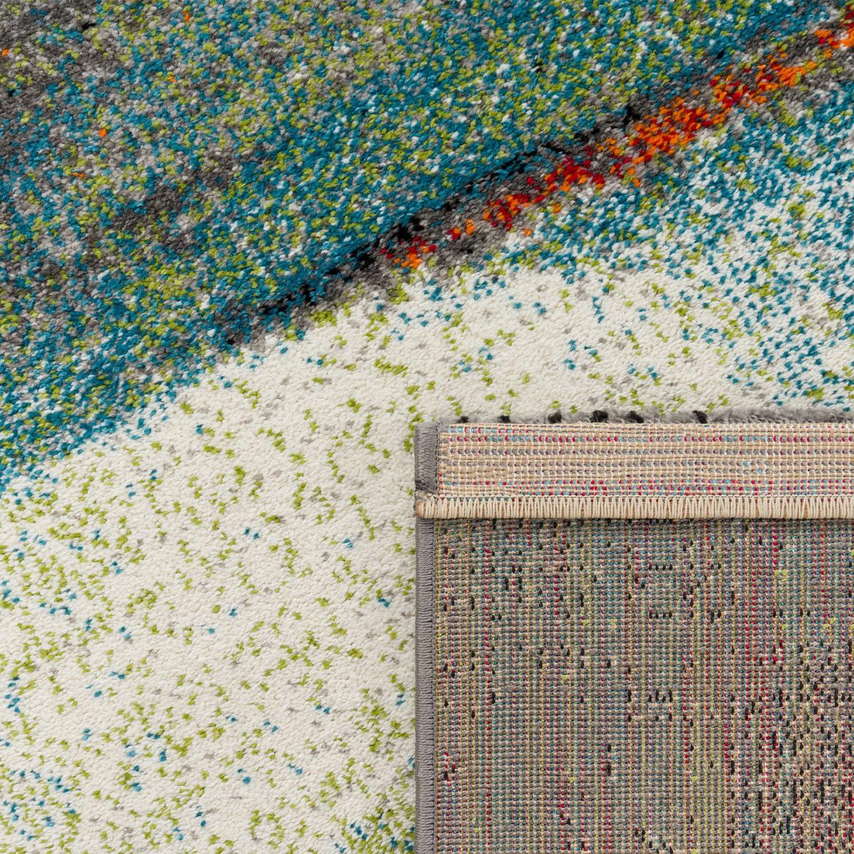KURZFLORTEPPICH, mit Farbverlauf, aus Polypropylen, Florhöhe 12 mm, Mehrfarbig, 120 x 170 cm - Multicolor, Textil (170/120cm) - KADIMA DESIGN