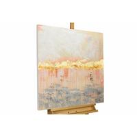 ÖLGEMÄLDE 80/80 cm - Pink/Beige, Holz/Textil (80/80cm) - KUNSTLOFT